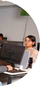 Career page animation showing employees celebrating success and achievements