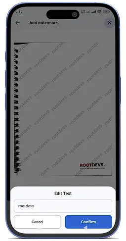 완전 맞춤형 워터마크