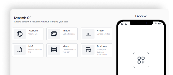 एकाधिक क्यूआर कोड प्रकार