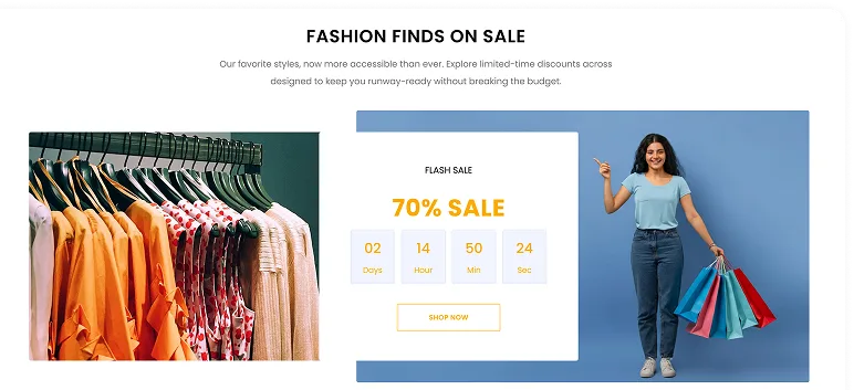 Single Vendor Project Sale CountDown
